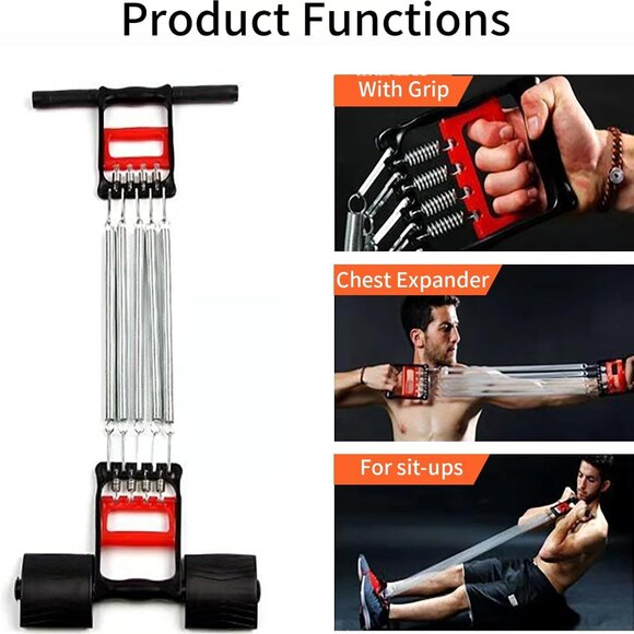 3 in 1 Chest Clip Muscle Pedal Spring Chest Expander , Pedal Puller ((1 Pack)) - Picture 9 of 15